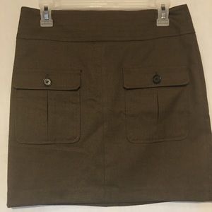 Ann Taylor Loft Size 4 Green Mini Skirt